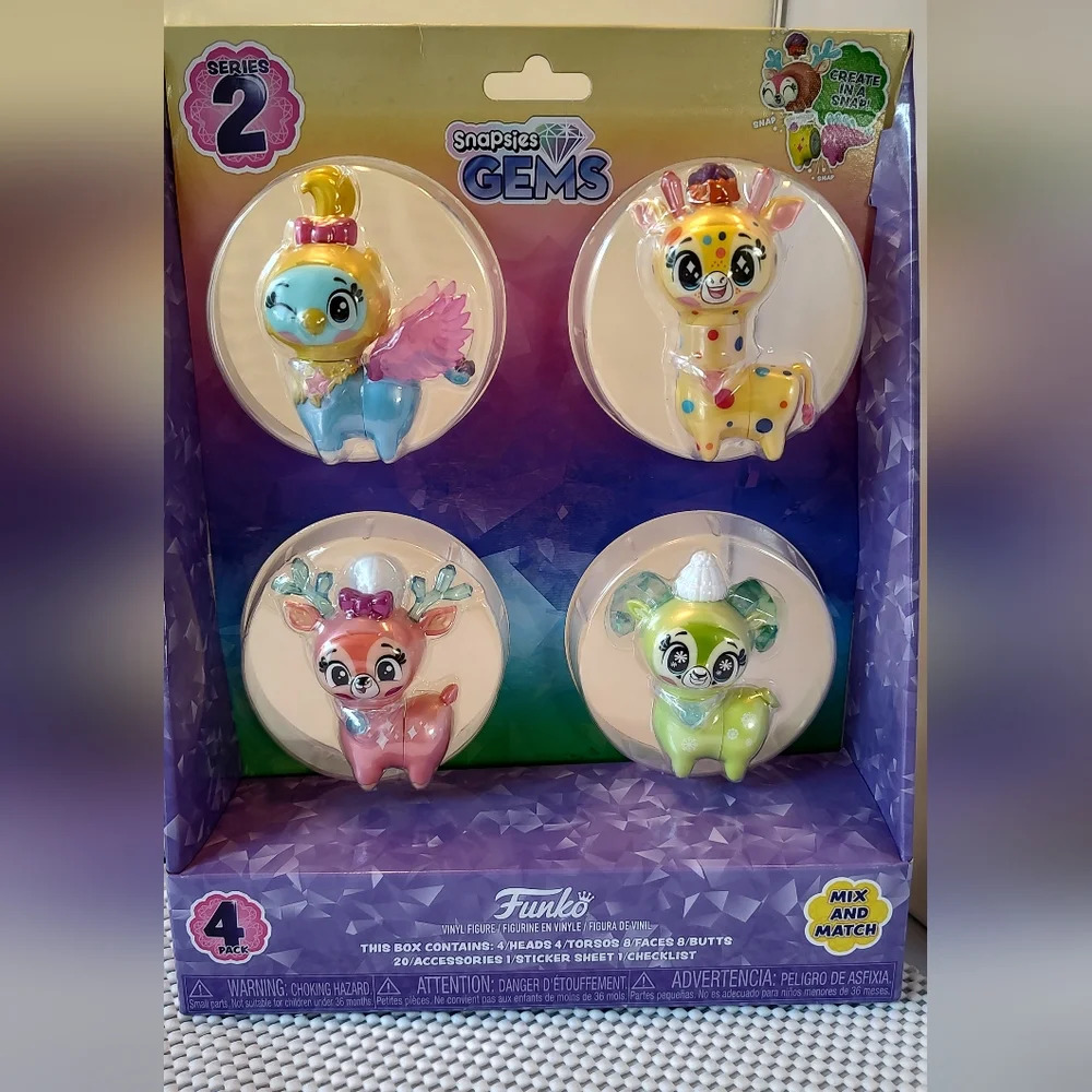 Snapsies Gems Funko 4pack NWT